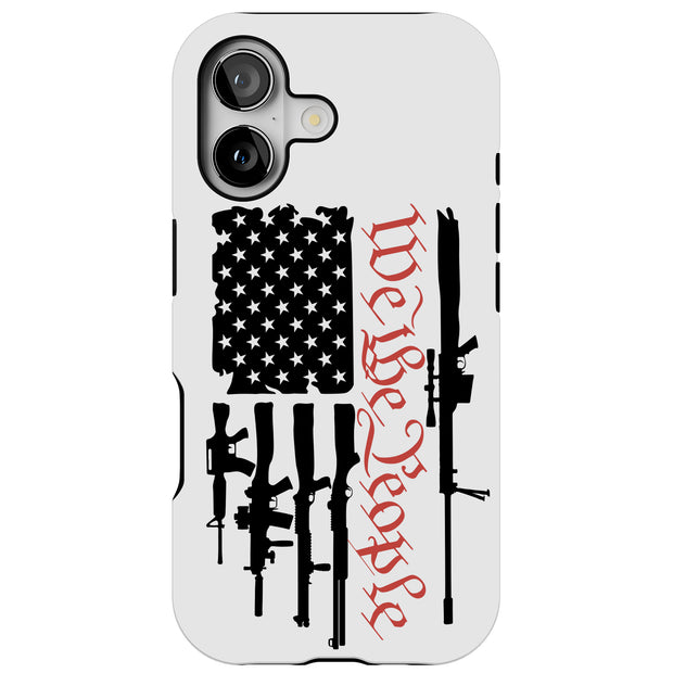 We People Gun 1 Tough Cases For Apple iPhone (17, 16, 15, 14, 13, 12, 11, X, SE, 8, 7/ Air, Plus, Pro, Max, Mini, XR, XS), Print in USA