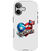 Puerto Boricua Tough Cases For Apple iPhone (17, 16, 15, 14, 13, 12, 11, X, SE, 8, 7/ Air, Plus, Pro, Max, Mini, XR, XS), Print in USA