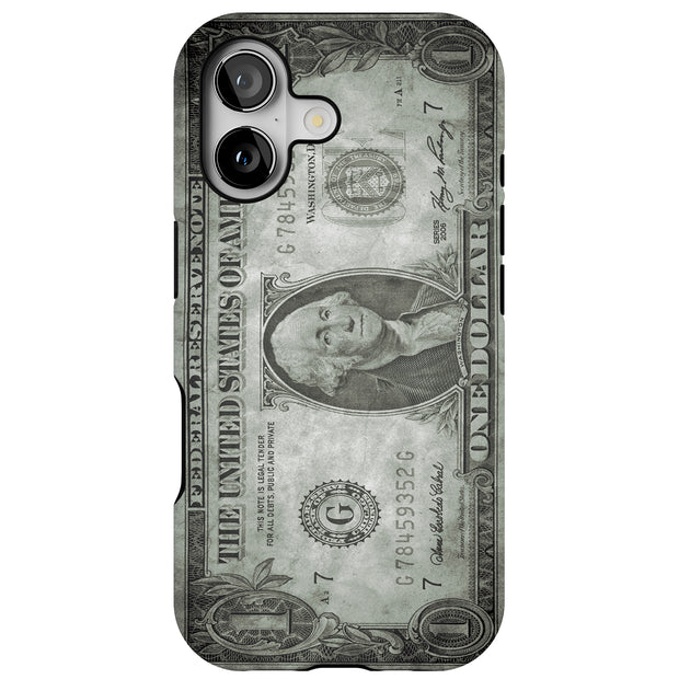 Grunge Bill Tough Cases For Apple iPhone (17, 16, 15, 14, 13, 12, 11, X, SE, 8, 7/ Air, Plus, Pro, Max, Mini, XR, XS), Print in USA