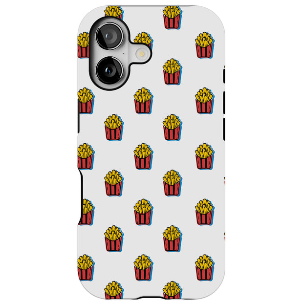 French Fries Tough Cases For Apple iPhone (17, 16, 15, 14, 13, 12, 11, X, SE, 8, 7/ Air, Plus, Pro, Max, Mini, XR, XS), Print in USA