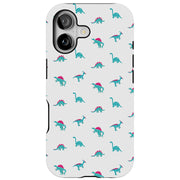 Cute Dinosaur Tough Cases For Apple iPhone (17, 16, 15, 14, 13, 12, 11, X, SE, 8, 7/ Air, Plus, Pro, Max, Mini, XR, XS), Print in USA