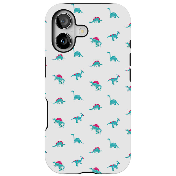 Cute Dinosaur Tough Cases For Apple iPhone (17, 16, 15, 14, 13, 12, 11, X, SE, 8, 7/ Air, Plus, Pro, Max, Mini, XR, XS), Print in USA