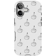 Edgy Finger Clr Tough Cases For Apple iPhone (17, 16, 15, 14, 13, 12, 11, X, SE, 8, 7/ Air, Plus, Pro, Max, Mini, XR, XS), Print in USA
