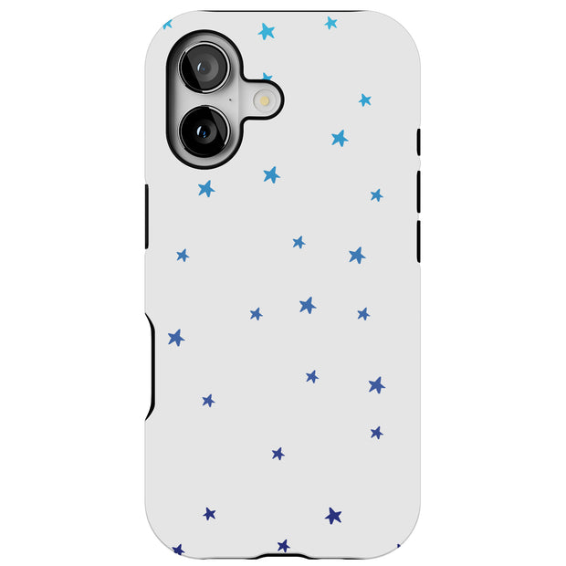 Star Blue Tough Cases For Apple iPhone (17, 16, 15, 14, 13, 12, 11, X, SE, 8, 7/ Air, Plus, Pro, Max, Mini, XR, XS), Print in USA