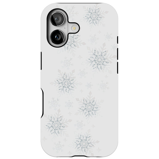 Snowflake 2 Tough Cases For Apple iPhone (17, 16, 15, 14, 13, 12, 11, X, SE, 8, 7/ Air, Plus, Pro, Max, Mini, XR, XS), Print in USA