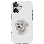 Dog Painting 6 Tough Cases For Apple iPhone (17, 16, 15, 14, 13, 12, 11, X, SE, 8, 7/ Air, Plus, Pro, Max, Mini, XR, XS), Print in USA