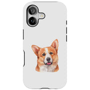 Dog Painting e Tough Cases For Apple iPhone (17, 16, 15, 14, 13, 12, 11, X, SE, 8, 7/ Air, Plus, Pro, Max, Mini, XR, XS), Print in USA