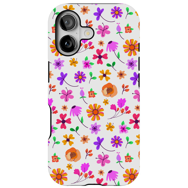 Flower 1 Tough Cases For Apple iPhone (17, 16, 15, 14, 13, 12, 11, X, SE, 8, 7/ Air, Plus, Pro, Max, Mini, XR, XS), Print in USA