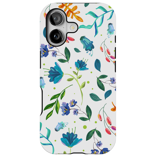Flower 2 Tough Cases For Apple iPhone (17, 16, 15, 14, 13, 12, 11, X, SE, 8, 7/ Air, Plus, Pro, Max, Mini, XR, XS), Print in USA