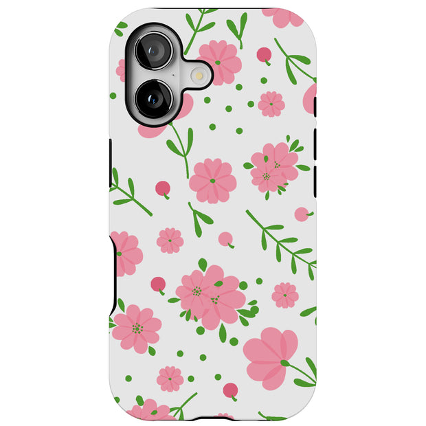 Flower 3 Tough Cases For Apple iPhone (17, 16, 15, 14, 13, 12, 11, X, SE, 8, 7/ Air, Plus, Pro, Max, Mini, XR, XS), Print in USA