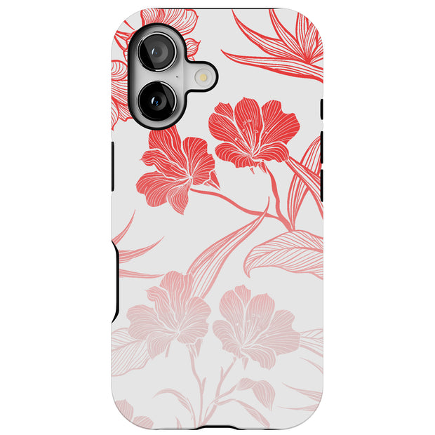 Flower 12 Tough Cases For Apple iPhone (17, 16, 15, 14, 13, 12, 11, X, SE, 8, 7/ Air, Plus, Pro, Max, Mini, XR, XS), Print in USA