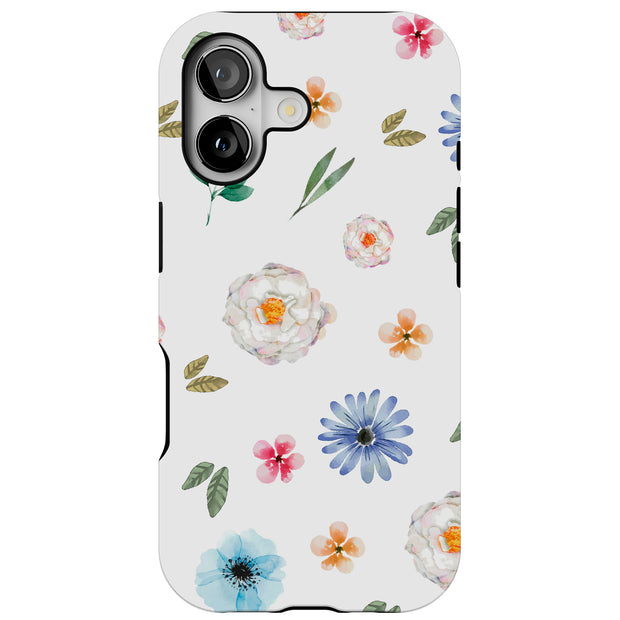 Flower 17 Tough Cases For Apple iPhone (17, 16, 15, 14, 13, 12, 11, X, SE, 8, 7/ Air, Plus, Pro, Max, Mini, XR, XS), Print in USA