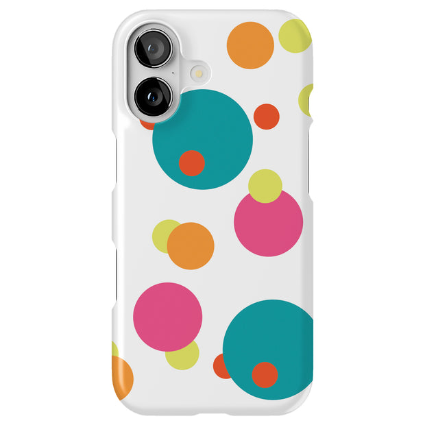 Polka Dot Tough Cases For Apple iPhone (17, 16, 15, 14, 13, 12, 11, X, SE, 8, 7/ Air, Plus, Pro, Max, Mini, XR, XS), Print in USA
