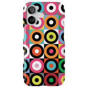 Color Bullseyes Tough Cases For Apple iPhone (17, 16, 15, 14, 13, 12, 11, X, SE, 8, 7/ Air, Plus, Pro, Max, Mini, XR, XS), Print in USA