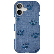 Paw Footprints Tough Cases For Apple iPhone (17, 16, 15, 14, 13, 12, 11, X, SE, 8, 7/ Air, Plus, Pro, Max, Mini, XR, XS), Print in USA