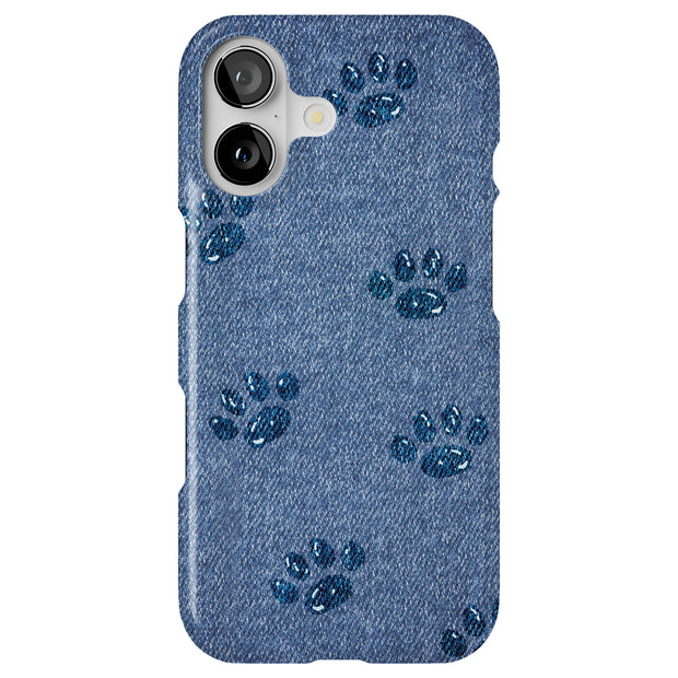 Paw Footprints Tough Cases For Apple iPhone (17, 16, 15, 14, 13, 12, 11, X, SE, 8, 7/ Air, Plus, Pro, Max, Mini, XR, XS), Print in USA