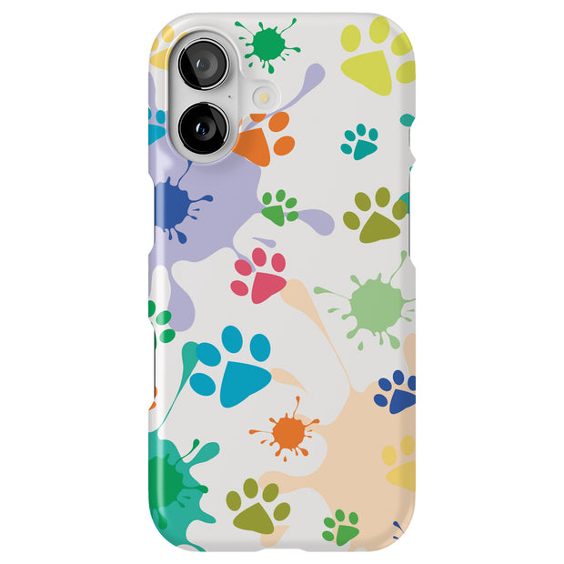 Paw Color  Tough Cases For Apple iPhone (17, 16, 15, 14, 13, 12, 11, X, SE, 8, 7/ Air, Plus, Pro, Max, Mini, XR, XS), Print in USA
