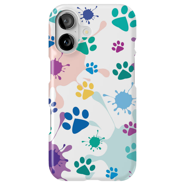 Paw Color 2 Tough Cases For Apple iPhone (17, 16, 15, 14, 13, 12, 11, X, SE, 8, 7/ Air, Plus, Pro, Max, Mini, XR, XS), Print in USA
