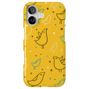 Birds Dots 1 Tough Cases For Apple iPhone (17, 16, 15, 14, 13, 12, 11, X, SE, 8, 7/ Air, Plus, Pro, Max, Mini, XR, XS), Print in USA