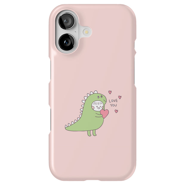 Dinosaur Cute 1 Tough Cases For Apple iPhone (17, 16, 15, 14, 13, 12, 11, X, SE, 8, 7/ Air, Plus, Pro, Max, Mini, XR, XS), Print in USA