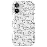 Dinosaur 2 Tough Cases For Apple iPhone (17, 16, 15, 14, 13, 12, 11, X, SE, 8, 7/ Air, Plus, Pro, Max, Mini, XR, XS), Print in USA