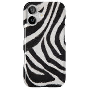 Zebra Fur 3 Tough Cases For Apple iPhone (17, 16, 15, 14, 13, 12, 11, X, SE, 8, 7/ Air, Plus, Pro, Max, Mini, XR, XS), Print in USA