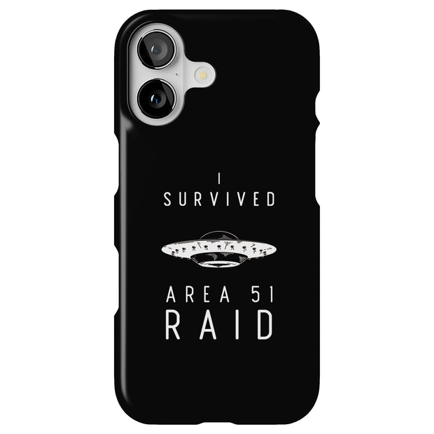 Survived Area51 Tough Cases For Apple iPhone (17, 16, 15, 14, 13, 12, 11, X, SE, 8, 7/ Air, Plus, Pro, Max, Mini, XR, XS), Print in USA
