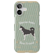 Husky Dog Tough Cases For Apple iPhone (17, 16, 15, 14, 13, 12, 11, X, SE, 8, 7/ Air, Plus, Pro, Max, Mini, XR, XS), Print in USA