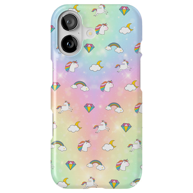 Rainbow Unicorn Tough Cases For Apple iPhone (17, 16, 15, 14, 13, 12, 11, X, SE, 8, 7/ Air, Plus, Pro, Max, Mini, XR, XS), Print in USA