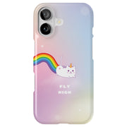 Fly Caticorn Tough Cases For Apple iPhone (17, 16, 15, 14, 13, 12, 11, X, SE, 8, 7/ Air, Plus, Pro, Max, Mini, XR, XS), Print in USA