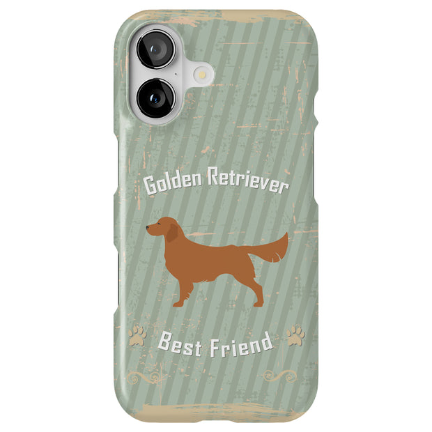 Retriever Dog Tough Cases For Apple iPhone (17, 16, 15, 14, 13, 12, 11, X, SE, 8, 7/ Air, Plus, Pro, Max, Mini, XR, XS), Print in USA