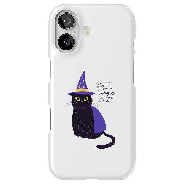 Witch Cat Tough Cases For Apple iPhone (17, 16, 15, 14, 13, 12, 11, X, SE, 8, 7/ Air, Plus, Pro, Max, Mini, XR, XS), Print in USA