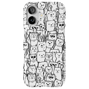 Comic Cat Tough Cases For Apple iPhone (17, 16, 15, 14, 13, 12, 11, X, SE, 8, 7/ Air, Plus, Pro, Max, Mini, XR, XS), Print in USA