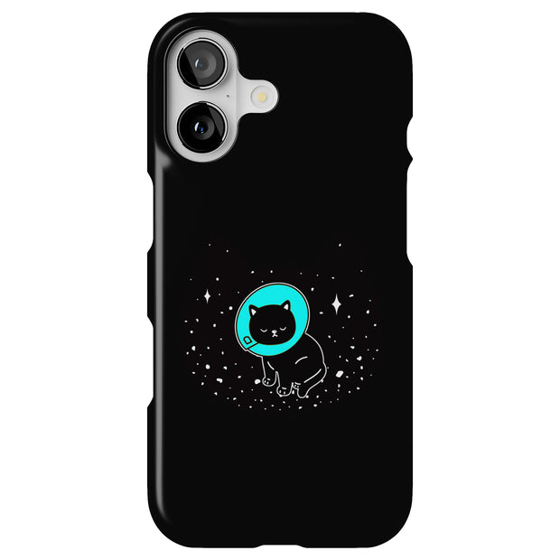 Cat in Space Tough Cases For Apple iPhone (17, 16, 15, 14, 13, 12, 11, X, SE, 8, 7/ Air, Plus, Pro, Max, Mini, XR, XS), Print in USA