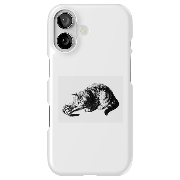 Cat Grenade Tough Cases For Apple iPhone (17, 16, 15, 14, 13, 12, 11, X, SE, 8, 7/ Air, Plus, Pro, Max, Mini, XR, XS), Print in USA