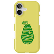 Avocado Text 2 Tough Cases For Apple iPhone (17, 16, 15, 14, 13, 12, 11, X, SE, 8, 7/ Air, Plus, Pro, Max, Mini, XR, XS), Print in USA