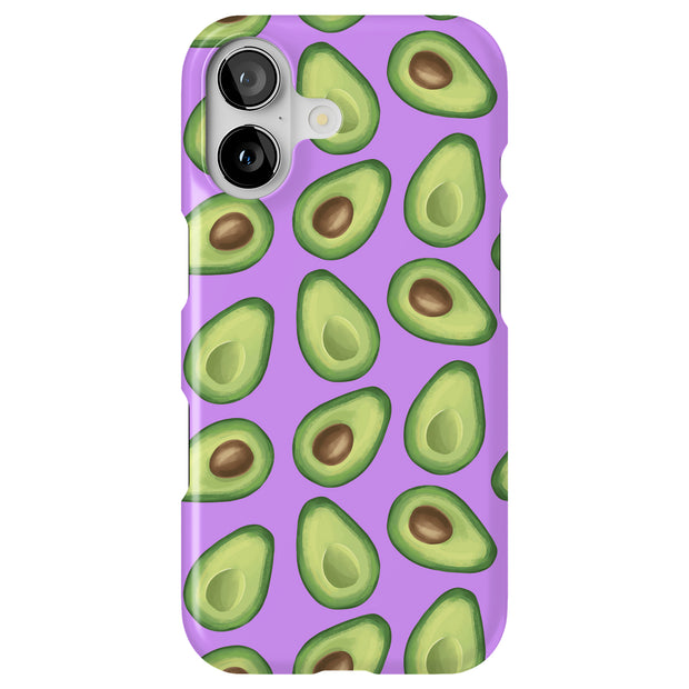 Green Avocado Tough Cases For Apple iPhone (17, 16, 15, 14, 13, 12, 11, X, SE, 8, 7/ Air, Plus, Pro, Max, Mini, XR, XS), Print in USA