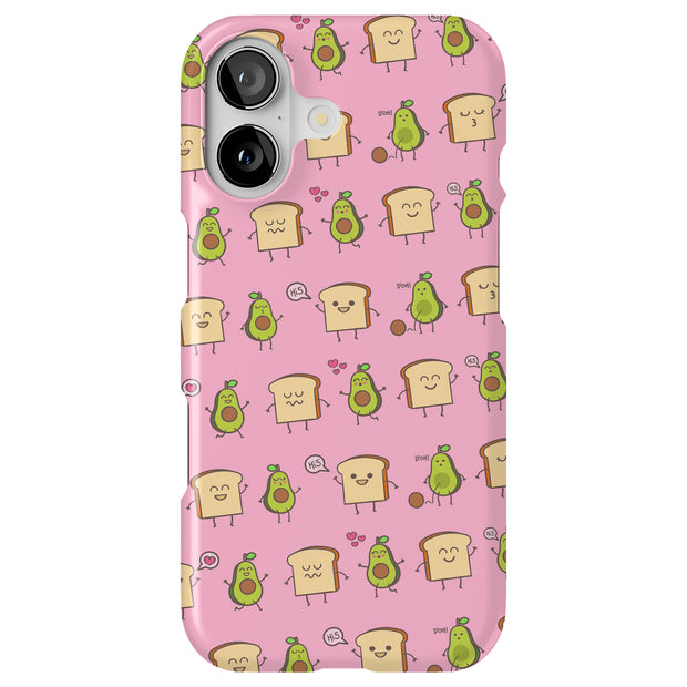 Pink Avocado Tough Cases For Apple iPhone (17, 16, 15, 14, 13, 12, 11, X, SE, 8, 7/ Air, Plus, Pro, Max, Mini, XR, XS), Print in USA
