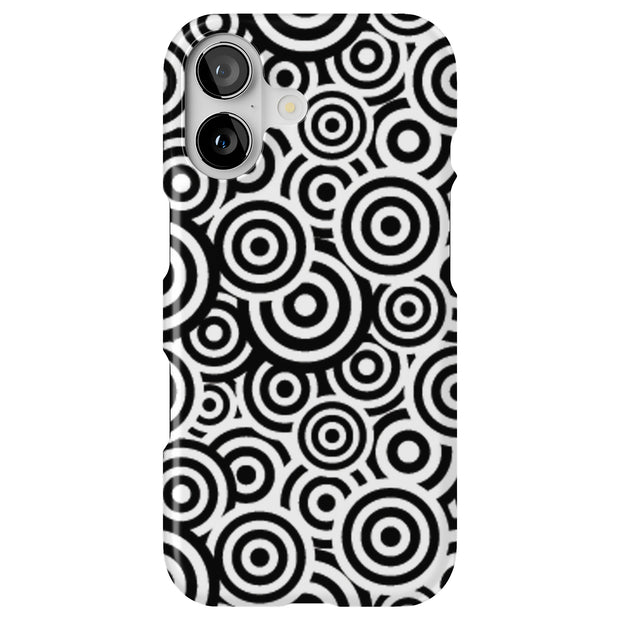 Circles Tough Cases For Apple iPhone (17, 16, 15, 14, 13, 12, 11, X, SE, 8, 7/ Air, Plus, Pro, Max, Mini, XR, XS), Print in USA