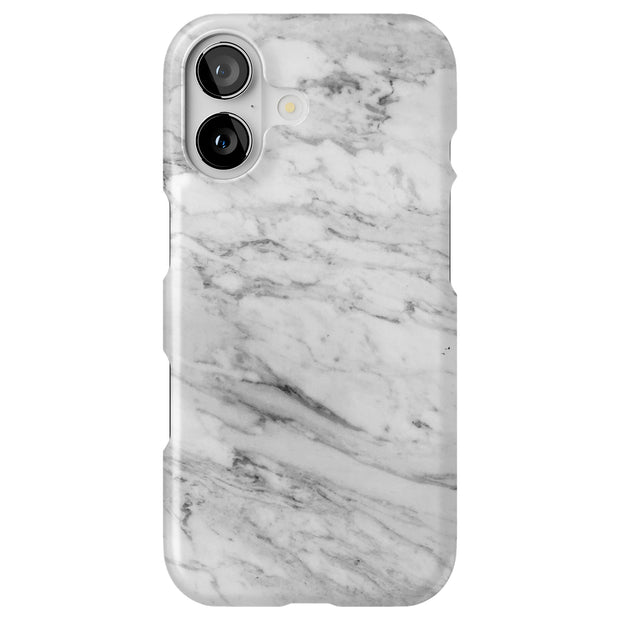 Blk Wht Marble Tough Cases For Apple iPhone (17, 16, 15, 14, 13, 12, 11, X, SE, 8, 7/ Air, Plus, Pro, Max, Mini, XR, XS), Print in USA