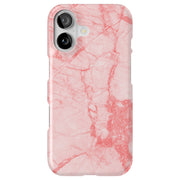 Pink Red Marble Tough Cases For Apple iPhone (17, 16, 15, 14, 13, 12, 11, X, SE, 8, 7/ Air, Plus, Pro, Max, Mini, XR, XS), Print in USA