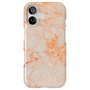 Orange Marble Tough Cases For Apple iPhone (17, 16, 15, 14, 13, 12, 11, X, SE, 8, 7/ Air, Plus, Pro, Max, Mini, XR, XS), Print in USA