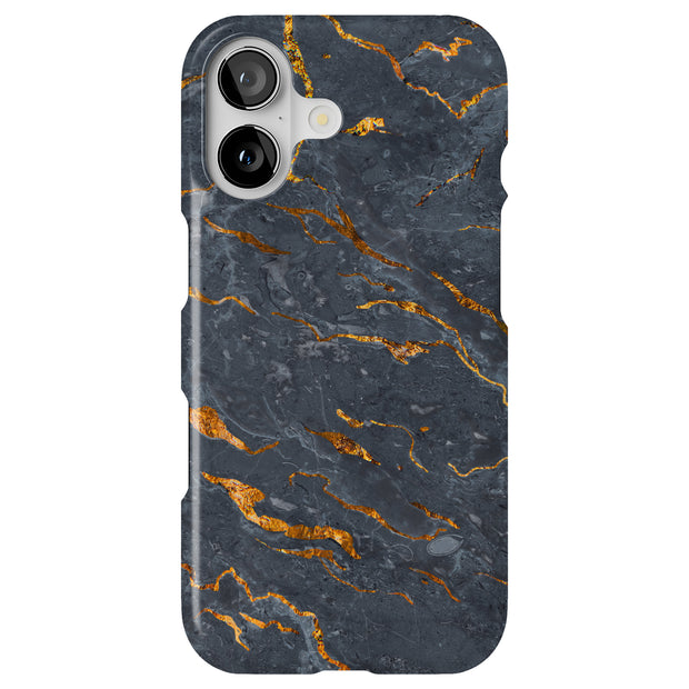Gold Marble Tough Cases For Apple iPhone (17, 16, 15, 14, 13, 12, 11, X, SE, 8, 7/ Air, Plus, Pro, Max, Mini, XR, XS), Print in USA