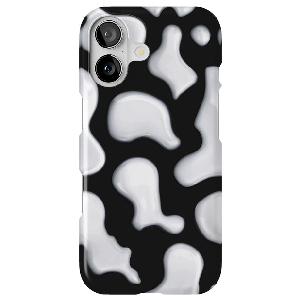 CowHide Black Tough Cases For Apple iPhone (17, 16, 15, 14, 13, 12, 11, X, SE, 8, 7/ Air, Plus, Pro, Max, Mini, XR, XS), Print in USA