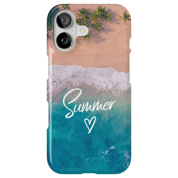 Summer Beach Tough Cases For Apple iPhone (17, 16, 15, 14, 13, 12, 11, X, SE, 8, 7/ Air, Plus, Pro, Max, Mini, XR, XS), Print in USA