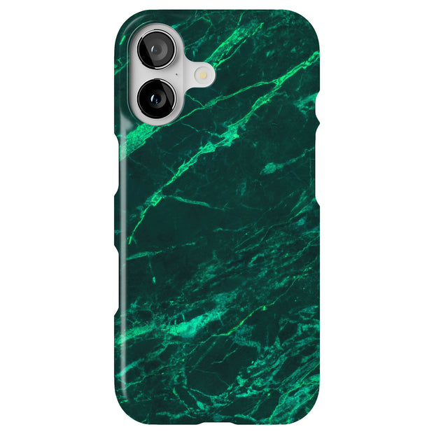 Green Marble 1 Tough Cases For Apple iPhone (17, 16, 15, 14, 13, 12, 11, X, SE, 8, 7/ Air, Plus, Pro, Max, Mini, XR, XS), Print in USA