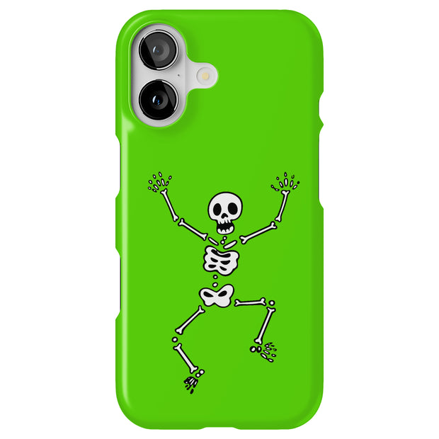 Skeleton Dance Tough Cases For Apple iPhone (17, 16, 15, 14, 13, 12, 11, X, SE, 8, 7/ Air, Plus, Pro, Max, Mini, XR, XS), Print in USA