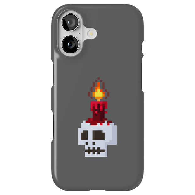 Skull Pixel Tough Cases For Apple iPhone (17, 16, 15, 14, 13, 12, 11, X, SE, 8, 7/ Air, Plus, Pro, Max, Mini, XR, XS), Print in USA
