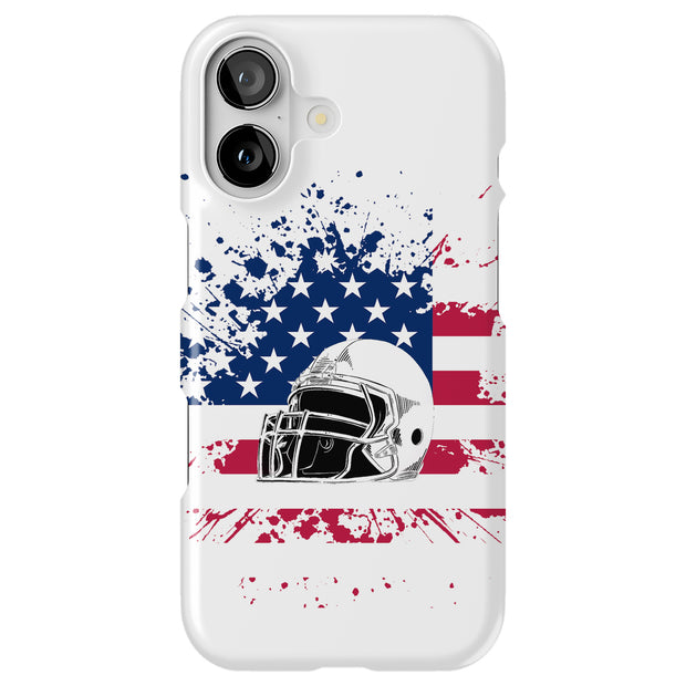 USA Flag Helmet Tough Cases For Apple iPhone (17, 16, 15, 14, 13, 12, 11, X, SE, 8, 7/ Air, Plus, Pro, Max, Mini, XR, XS), Print in USA