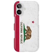 CA State Flag Tough Cases For Apple iPhone (17, 16, 15, 14, 13, 12, 11, X, SE, 8, 7/ Air, Plus, Pro, Max, Mini, XR, XS), Print in USA